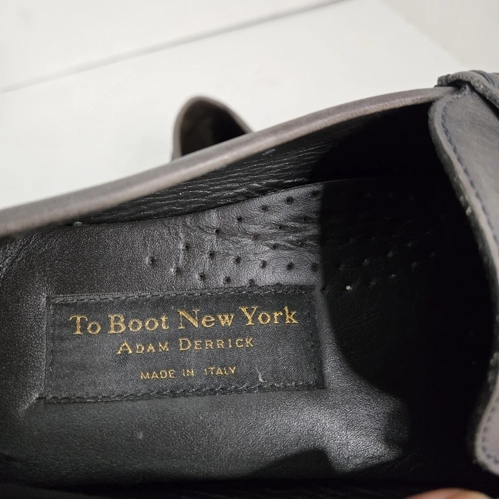 TO BOOT NEW YORK Jaydon Penny Driving Loafer Gray Size 8